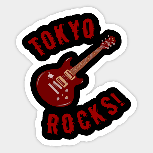 Tokyo Rocks! Sticker by MessageOnApparel